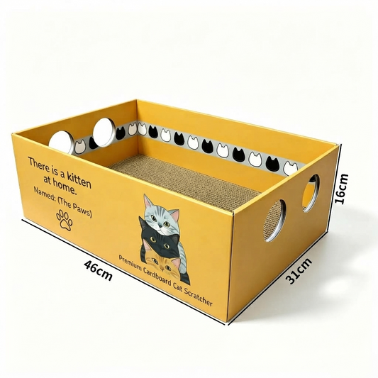 Large Cat Scratcher Bed with Replaceable Cardboard Core