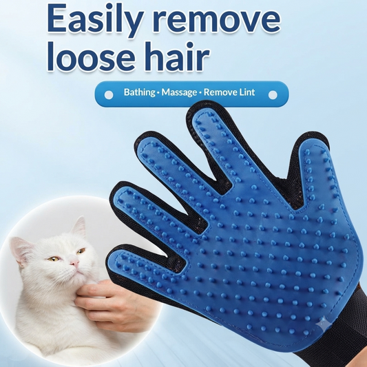 Pet Cat Grooming And Shedding-removal Gloves